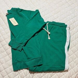 Green Sweatshirt (small) and Joggers (medium)  Set